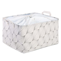 8 x Brand New LessMo Large Fabric Storage Box, Foldable Rectangular Fabric Storage Shelf Basket Organizer with Drawstring Closure, Waterproof Inner Layer - RRP €153.6