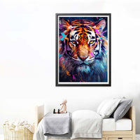 1 x Brand New Reofrey DIY Diamond Painting Accessories Tiger Full Set, Painting Diamond Painting Pictures Animal Crystal Embroidery Cross Stitch Home Bedroom Office Wall Decoration 30x40cm - RRP €12.9