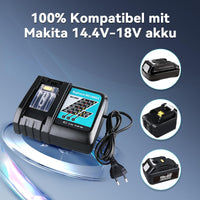 1 x RAW Customer Returns 2 pieces 18V 5.5Ah Li-ion replacement battery for Makita battery with charger DC18RC for Makita battery 18V tool battery BL1860B BL1850B BL1840B BL1830B BL1820B BL1815N - RRP €77.12