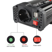 1 x RAW Customer Returns BYGD 600W Car Power Inverter 12V to 230V with 2 Smart USB Ports 1 AC Socket Power Converter for Car RV Boat with Modified Sine Wave - RRP €41.3