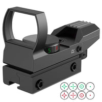 1 x RAW Customer Returns JASHKE Red Dot Sight 4 Styles Reteticles Red Green Reflex Sights Rifle Scopes Rifle Scope with 11mm - RRP €35.28