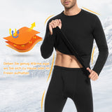 1 x RAW Customer Returns SIHOHAN Men s Thermal Underwear Set, Functional Underwear, Ski Underwear, Thermal Underwear Men Winter with Inner Fleece Black, M  - RRP €20.16