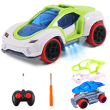 2 x Brand New Pup Go Remote Control Car for Kids, DIY Turkish RC Toy for Toddler, Small Racing Car, Best Gift for Birthday White  - RRP €38.4