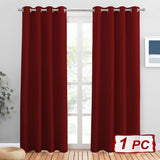 1 x RAW Customer Returns PONY DANCE living room curtains with eyelets - 1 piece, H 210 x W 132 cm, thermal curtain against cold, blackout curtain, opaque blackout curtains, children s room, girls, red - RRP €22.79