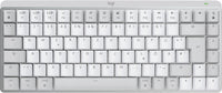 1 x RAW Customer Returns Logitech MX Mechanical Mini for Mac, Wireless Keyboard with Lighting, Low Profile Keys, Tactile Quiet Keys, Backlight, Bluetooth, USB-C, Apple, iPad, German QWERTZ - Pale Grey - RRP €140.12