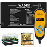 1 x RAW Customer Returns WADEO Adjustable Heating Mat Plant Heat Pad, Plant Heat Mat with Thermostat Controller, Waterproof Seedling Germination Heat Mat - RRP €32.98