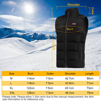 1 x RAW Customer Returns Jiyibidi Heated Vest for Men and Women, Electric Warm Clothing with 3 Adjustable Temperatures, Washable Winter Vest for Hunting Skiing Camping Without Battery  - RRP €27.22