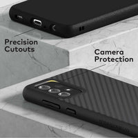 1 x RAW Customer Returns RhinoShield Case compatible with Samsung Galaxy A52 4G 5G SolidSuit - Shock-absorbing slim protective case with premium finish - 3.5 meter drop protection - Carbon fiber texture - RRP €35.28