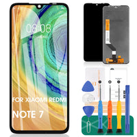 1 x RAW Customer Returns SRJTEK Xiaomi Redmi Note 7 6.3 Replacement LCD Screen Not AMOLED for Redmi Note 7 Touch Screen Digitizer Glass Assembly Kit Tempered Glass Black  - RRP €27.38