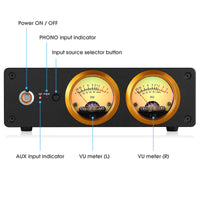 1 x RAW Customer Returns MM MC RIAA Phono Stage Turntable Preamp Vinyl Pre-Amp with Headphone Amplifier Phono preamplifier - RRP €35.28