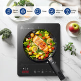 1 x RAW Customer Returns Aobosi induction hob 1 plate, induction hob with booster function, 20 power levels and temperature levels, compact size, 2000W portable induction hob, 10H timer, black - RRP €49.18