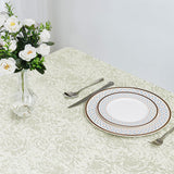 1 x Brand New Arquiel Tablecloth Washable, Tablecloth Lotus Effect High Quality Polyester Rectangular Floral, Tablecloth Easy Care Tablecloth Jacquard for Dining Table Home Wedding Festival Beige, 140x180cm  - RRP €20.4