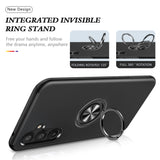 2 x Brand New Holilo Case for Samsung Galaxy A54 5G with Protective Film Pack of 2 , 360 Degree Metal Ring Holder Stand Shockproof Mobile Phone Case PC TPU Ultra Thin Mobile Phone Case - Black - RRP €24.0