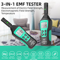 1 x RAW Customer Returns Mastfuyi EMF Meter, Electromagnetic Radiation Detector, LCD Digital EMF Detector, EMF Tester for Ghost Hunting, Home, Office, Outdoor, with Indicator Lights, Audible Alarm - RRP €36.68