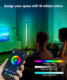 1 x Brand New LED floor lamp living room dimmable RGB light with 6 color modes and music sync modes, U-shaped floor lamp with intelligent APP control for TV ambient lighting, gaming, party, PC, room decoration - RRP €52.44