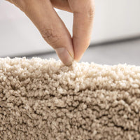 1 x RAW Customer Returns MIULEE Carpet Bath Mat Bathroom Carpet Bed Rug Non-Slip Bath Rug Bath Mat Absorbent Shower Rug Washable Doormat for Living Room Bedroom Bathroom 70x120 cm Beige - RRP €40.49