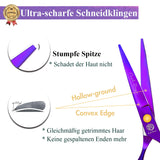 1 x RAW Customer Returns Purple Dragon Hair Scissors 5.5 Inch Professional Hairdressing Scissors Set Perfect Haircut for Men and Women Sharp Scissors for Barber Hairdresser Beginners Purple  - RRP €29.92