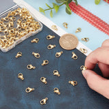 1 x RAW Customer Returns PH PandaHall 100pcs 304 Stainless Steel Lobster Claw Clasps 24K Gold Plated Jewelry Clasps 11x7mm Bracelet Clasp Snap Hook Connector For DIY Earring Bracelet Necklace - RRP €16.72