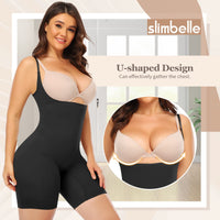 1 x Brand New SLIMEBELLE Shapewear Women Tummy Control Body Shaper Women Corset Body Strong Shaping Shapewear Shaping Bodysuit with Adjustable Straps - RRP €31.25