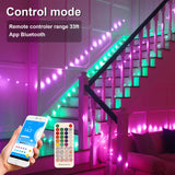 1 x RAW Customer Returns LED Strip 10m RGBIC LED Fairy Lights Waterproof IP65 LED Strip USB Bluetooth Music Sync LED Tape Color Changing LED Lighting with Remote Control and App, Indoor Outdoor Decoration for Wedding, Party, Patio - RRP €18.14