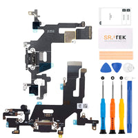 1 x RAW Customer Returns SRJTEK For iPhone 11 Dock Connector Replacement A2221 Charging Port Flex Cable Replacement Repair Kits - RRP €13.0