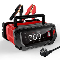 1 x RAW Customer Returns Haisito Faster charger for manual operation 12 V 24 V, Intelligent Fast Battery Charger Car Motorcycle Trickle Charger Desulfator for Lithium LiFePO4 Lead Acid Batteries - RRP €100.84