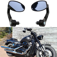 1 x RAW Customer Returns A pair of motorcycle mirrors handlebar end mirrors handlebar mirror rear view mirror 7 8 22mm - RRP €24.99