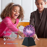 1 x RAW Customer Returns DAXGD 12cm Magic Plasma Ball, Touch Sensitive and Sound Plasma Ball Lamp, 5 Ionic Sphere for Decoration Kids Gift - RRP €26.7