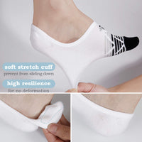 1 x Brand New  MD Invisible Sneaker Socks for Women 6x Pair Short Socks for Moccasins White 35-38EU 3-5UK 7-9US - RRP €22.8