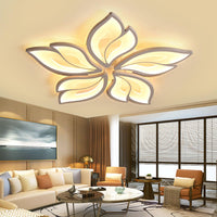 1 x RAW Customer Returns Sky angle LED Ceiling Light with Remote Control, Dimmable Bedroom Lamp, Creative Flower Shape Design Living Room Ceiling Light 5 Heads 63cm 24.8inch  - RRP €69.99