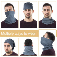 3 x RAW Customer Returns Pack of 2 Women s Men s Winter Loop Scarf Soft Fleece Neck Warmer Windproof Ski Mask Tube Scarf Warmer for Skiing Running Cycling - RRP €38.55