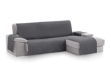 1 x RAW Customer Returns Textilhome - Circus Chaise Longue Sofa Cover, Protector for Right Arm Padded Sofas. Size -200cm. Color Gray Seen FROM Front  - RRP €44.99