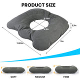 1 x RAW Customer Returns Cresbel Orthopedic Seat Cushion Inflatable Orthopedic Cushion for Long Sitting on Office Chairs, Hemorrhoid Seat Cushion Inflatable for Coccyx Decubitus Wheelchairs, Pregnancy, Birth - RRP €18.99