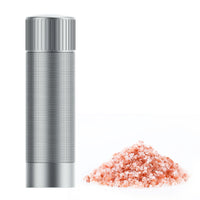 1 x RAW Customer Returns Luvan salt mill, professional salt and pepper mill with 12 adjustable coarseness settings, high-performance salt mill refill, robust manual pepper and salt mill made of aluminum - RRP €89.75