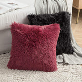 3 x Brand New MIULEE Set of 2 Cushion Covers Artificial Pillowcase Sofa Cushion Decorative Throw Pillows Cuddly Pillow Plush Pillow Cuddly Couch Cushion Super Soft Pillow Fluffy Cushion Cover for Sofa 60 x 60 cm Wine Red - RRP €59.97