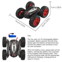 1 x RAW Customer Returns Pup Go 360 Spins Flips RC Stunt Car - Double-Sided 4WD High Speed 2.4GHz Remote Control Racing Car Toy for Kids, 360-Degree Rolling Rotation with LED Lights, Gift for Boys Ages 3 and Up - RRP €24.99