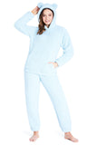 1 x RAW Customer Returns CityComfort Women s Winter Plush Fleece Teddy Pajamas Blue, S  - RRP €30.49