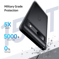 116 x Brand New Anqrp Zero Series for Google Pixel 7a Case 5G, Wireless Charging Support Translucent Matte Protective Case Military Phone Case for Google Pixel 7a 6.1 , Black - RRP €2541.56