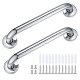 1 x RAW Customer Returns pieces 40 cm grab bar stainless steel non-slip for bathroom bathtub grab bar shower safety handles grab bar bathroom wall grab bar bathtub handle shower handle for disabled seniors children - RRP €19.42