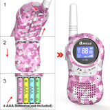 1 x RAW Customer Returns QNIGLO Q168 Classic Pink Children s Walkie Talkie, 8 Channels LCD Screen with Long Distance 2-4Km, Outdoor Camping, Toys for Children 3-12 Years and Christmas Gifts for Women Gifts for Girls Pink  - RRP €31.63