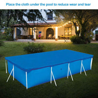 1 x RAW Customer Returns WingFly Pool Cover Dust Cover for Swimming Pool Dust Cover for Swimming Pool Suitable for All Types of Swimming Pools Rectangular 300X200CM  - RRP €19.3