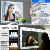 1 x RAW Customer Returns RGH LIGHTING LED mirror light, dimmable daylight white make-up light mirror lamp, ETL approval 24 V self-adhesive make-up light for make-up mirrors, full-length mirrors and bathroom mirrors, 2M - RRP €38.3