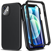 1 x RAW Customer Returns BESINPO For iPhone 11 Case, Military Standard 360 Degree Full Protection With Integrated Screen Protector Silicone Rugged Bumper Outdoor Case Cell Phone Case Cover Protective Case for iPhone 11-6.1 Inch Black  - RRP €16.99