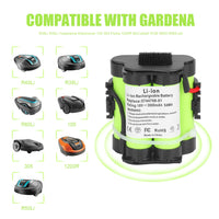 1 x RAW Customer Returns KUNLUN 3.0Ah 18V Lithium replacement battery for Gardena robotic lawnmower R38Li R40Li R45Li R50Li R70Li R75Li R80Li, for Husqvarna Automower 105 305 308 308X, for McCulloch ROB R600 R800 R1000, for Flymo 1200R - RRP €40.33