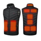 1 x RAW Customer Returns Monave Heated Vest Men s Heated Jacket Heating Vest Heat Vest with 3 Modes for Motorcycle Camping Skiing Daily Wear Black Power Bank Not Included  - RRP €22.28