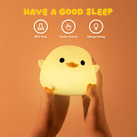 1 x RAW Customer Returns UNEEDE LED night light for children, cute animal night light, DoDo Duck Kawaii silicone nursing light children s night light dimmable touch USB lamp for baby room breastfeeding, children s gifts baby Benson  - RRP €19.67