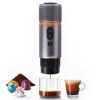 1 x RAW Customer Returns CONQUECO Coffee Machine Car Espresso Machine 12v Portable Battery Espresso Maker for Camping Travel - 2.5 Minutes Fast Heating - 8 Cups of Espresso for One Charge - RRP €129.99