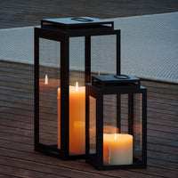 1 x RAW Customer Returns draadwerk lanterns set of 2 Garden lantern Home decoration for indoors outdoors Large outdoor lanterns Designer decoration for living room, balcony garden black  - RRP €64.9