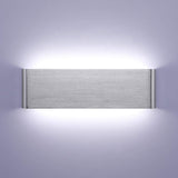 1 x RAW Customer Returns Lightsjoy 16W LED wall light indoor modern wall lamp silver up and down light IP44 hallway lamp hallway lighting for bedroom corridor living room stairs etc. cold white - RRP €28.38