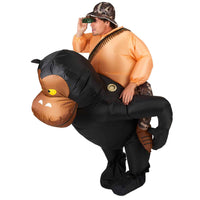 1 x RAW Customer Returns AirSuit Inflatable Monkey Costume Unusual performance costume Premium Quality Size Adult Polyester Pleasantly portable Resistant With inflation system OriginalCup  - RRP €43.91